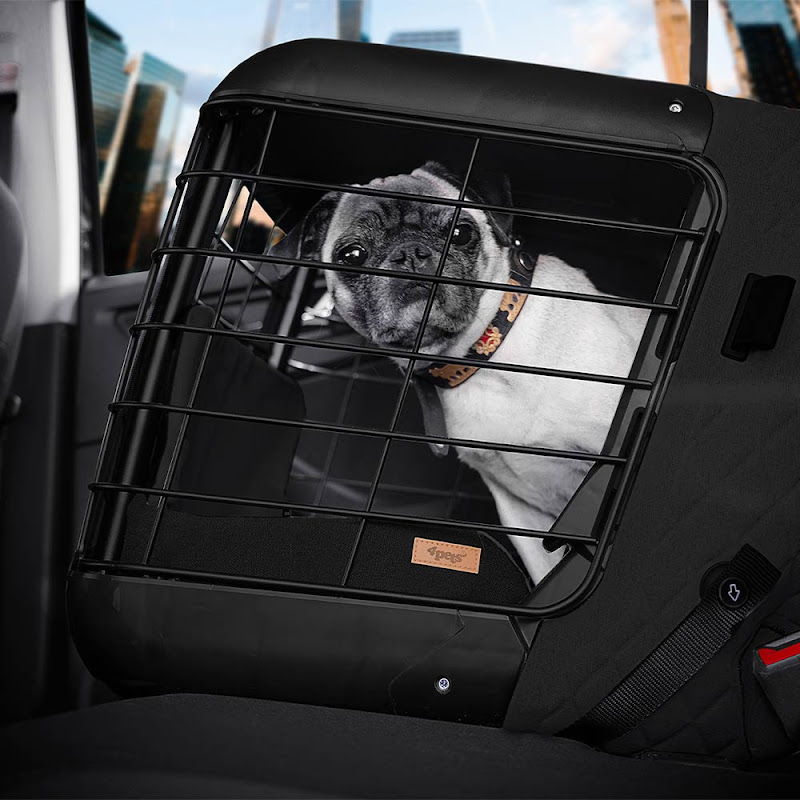 4Pets Caree Box Cool Black voor Passagiersstoel of Achterbank