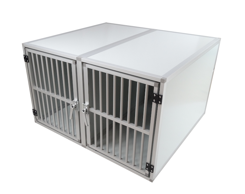 Autobench Pro Aluminium Recht Model Dubbel  B 110 x D 100 x H 67 cm